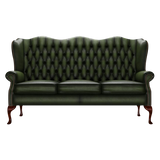 Gladstone 3 Sits Chesterfield Soffa Antique Green