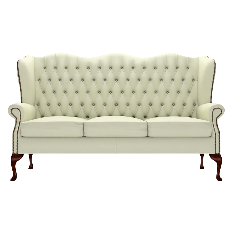Gladstone 3 Sits Chesterfield Soffa Birch Cream