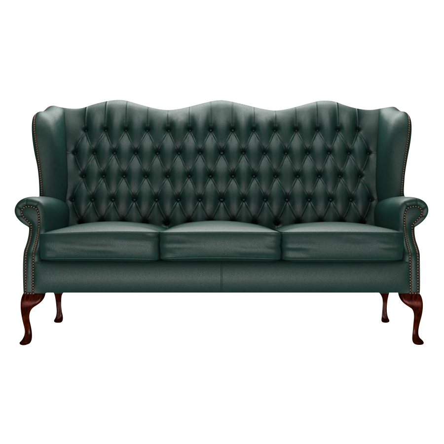 Gladstone 3 Sits Chesterfield Soffa Birch Forest Green