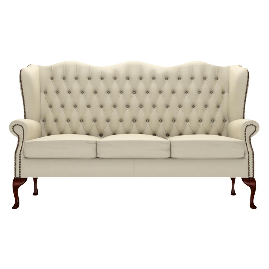 Gladstone 3 Sits Chesterfield Soffa Birch Ivory