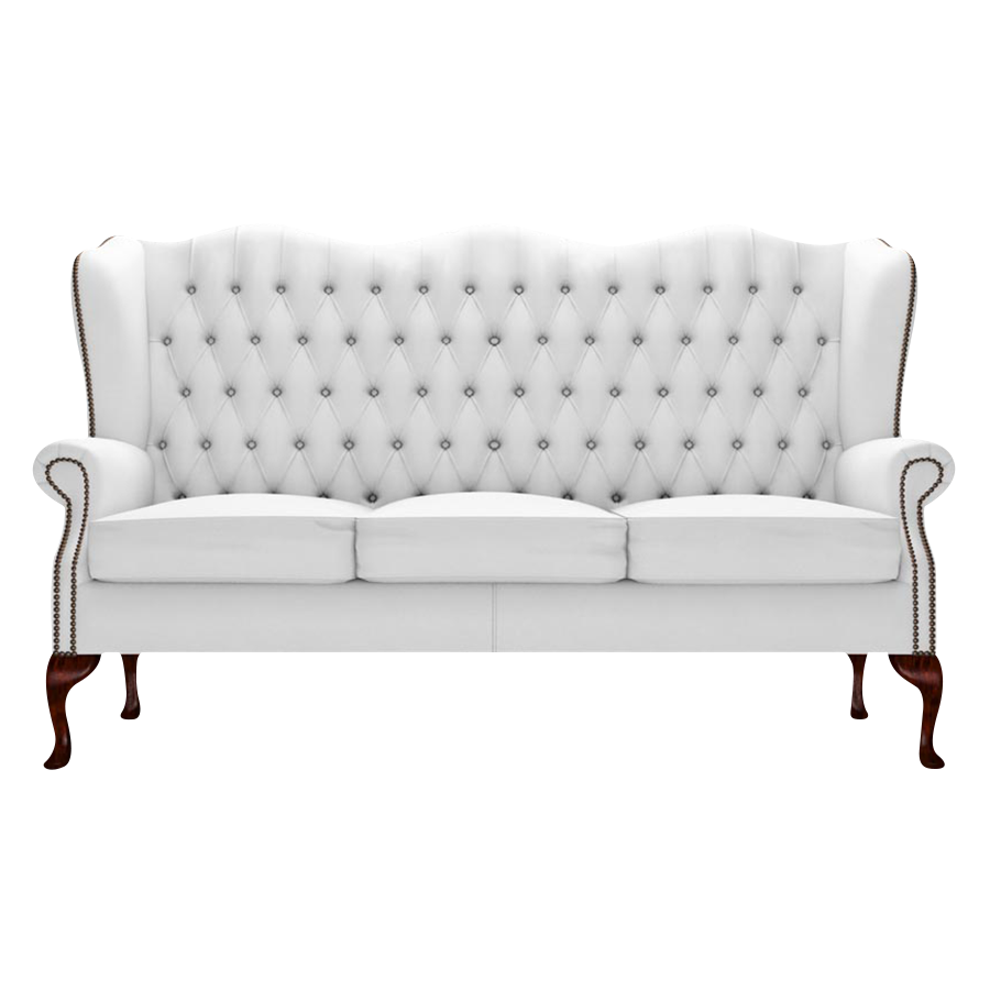 Gladstone 3 Sits Chesterfield Soffa Birch White