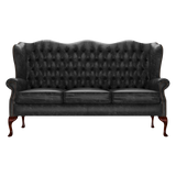 Gladstone 3 Sits Chesterfield Soffa Etna Black