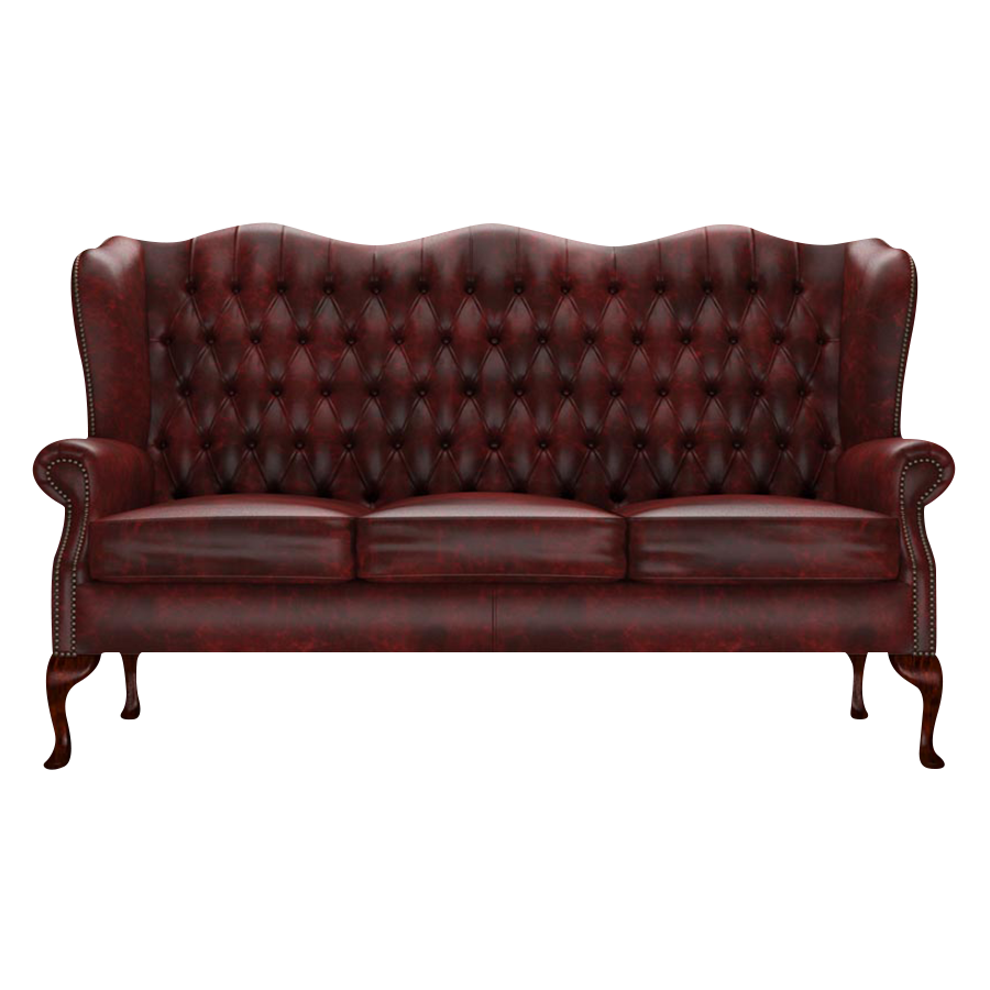 Gladstone 3 Sits Chesterfield Soffa Etna Red