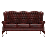 Gladstone 3 Sits Chesterfield Soffa Etna Red