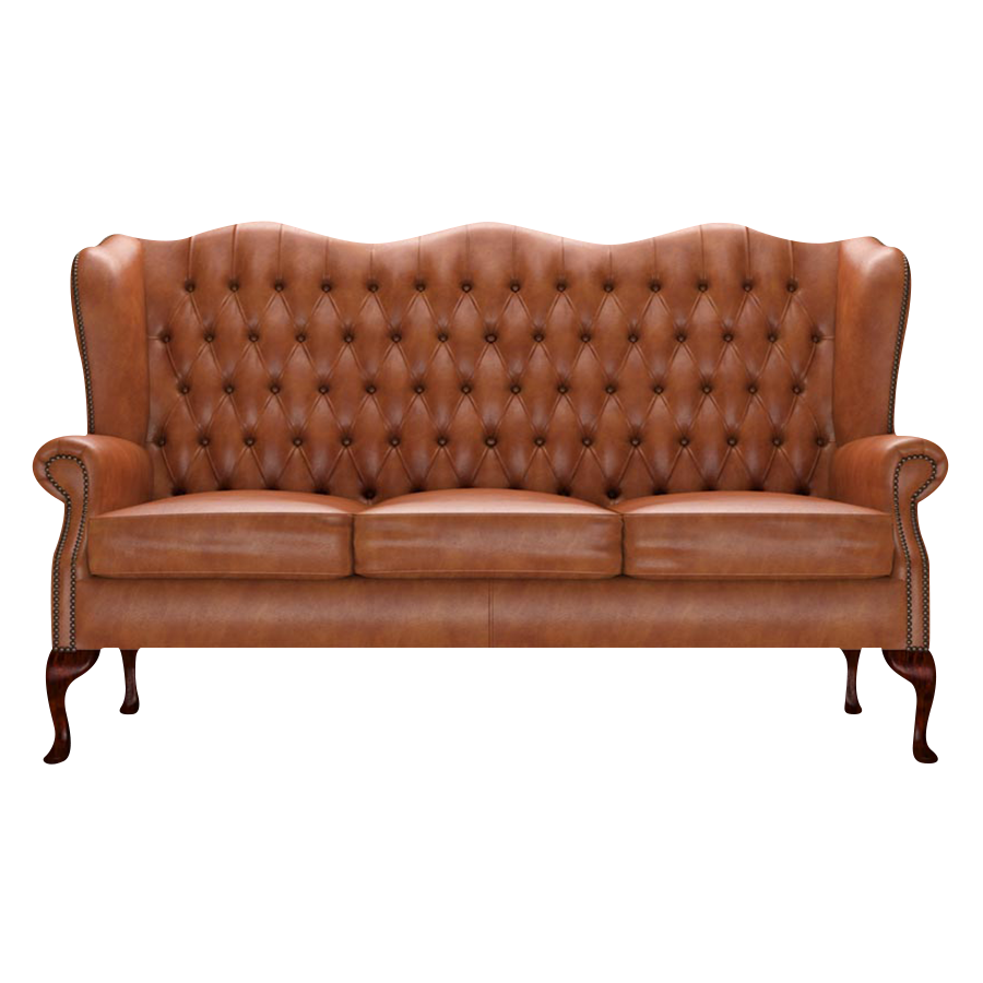 Gladstone 3 Sits Chesterfield Soffa Old English Bruciato
