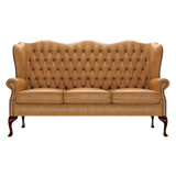 Gladstone 3 Sits Chesterfield Soffa Old English Buckskin