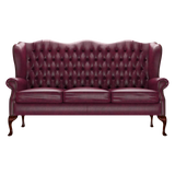 Gladstone 3 Sits Chesterfield Soffa Old English Burgundy