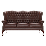 Gladstone 3 Sits Chesterfield Soffa Old English Dark Brown