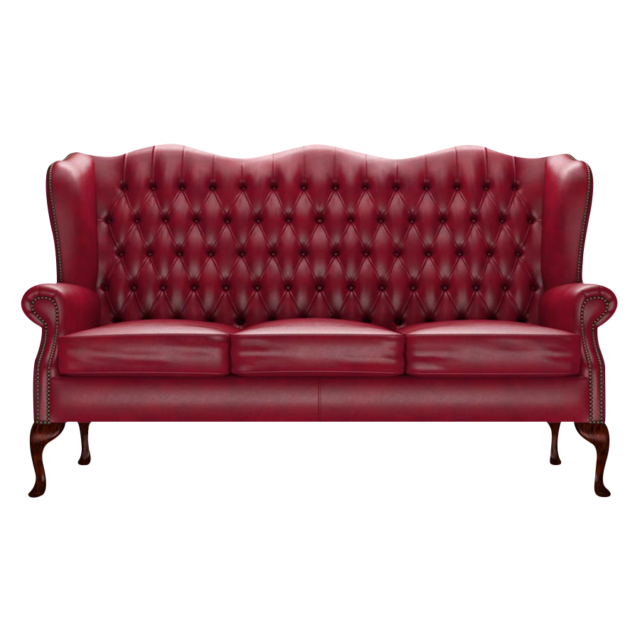 Gladstone 3 Sits Chesterfield Soffa Old English Gamay