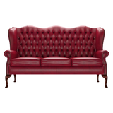 Gladstone 3 Sits Chesterfield Soffa Old English Gamay