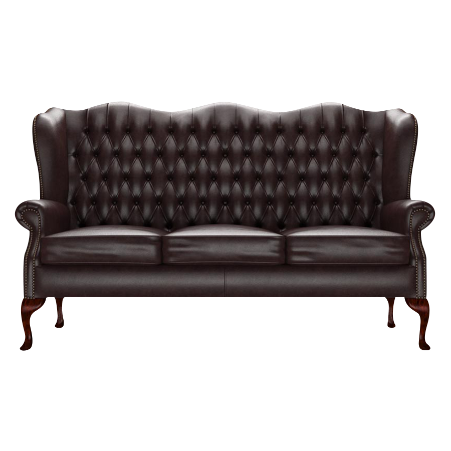 Ladda upp bild till gallerivisning, Gladstone 3 Sits Chesterfield Soffa Old English Smoke
