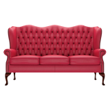 Gladstone 3 Sits Chesterfield Soffa Shelly Flame Red