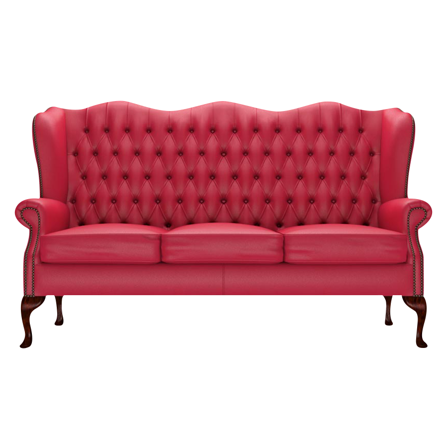 Ladda upp bild till gallerivisning, Gladstone 3 Sits Chesterfield Soffa Shelly Flame Red

