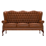 Gladstone 3 Sits Chesterfield Soffa Tudor Chestnut