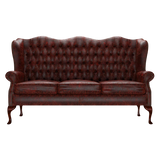 Gladstone 3 Sits Chesterfield Soffa Tudor Oxblood
