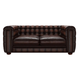 Kingsley 3 Sits Chesterfield Soffa Antique Brown