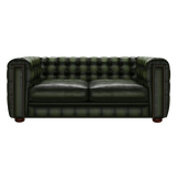 Kingsley 3 Sits Chesterfield Soffa Antique Green