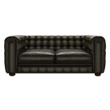 Kingsley 3 Sits Chesterfield Soffa Antique Olive