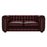Kingsley 3 Sits Chesterfield Soffa Antique Red