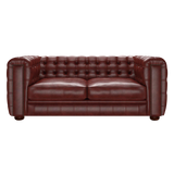 Kingsley 3 Sits Chesterfield Soffa Old English Chestnut