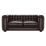 Kingsley 3 Sits Chesterfield Soffa Old English Smoke