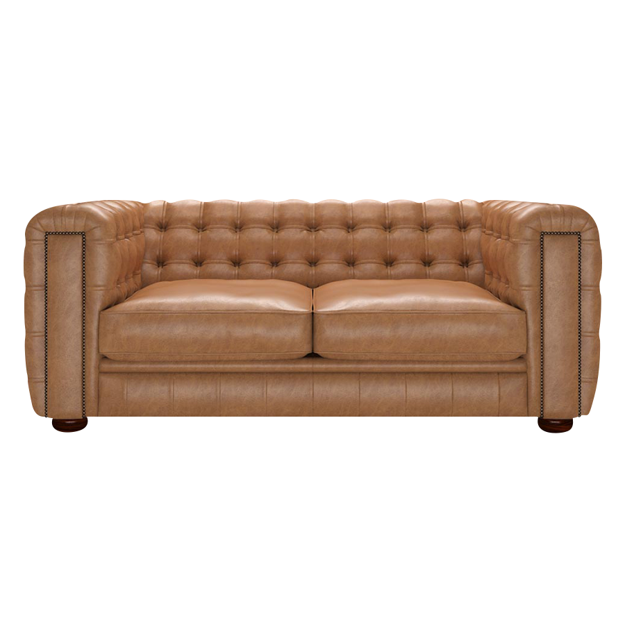 Kingsley 3 Sits Chesterfield Soffa Old English Tan
