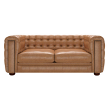 Kingsley 3 Sits Chesterfield Soffa Old English Tan