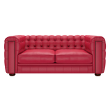 Kingsley 3 Sits Chesterfield Soffa Shelly Flame Red