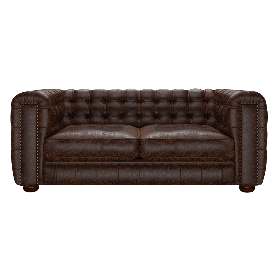 Kingsley 3 Sits Chesterfield Soffa Tudor Mahogany