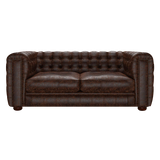 Kingsley 3 Sits Chesterfield Soffa Tudor Mahogany