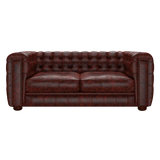 Kingsley 3 Sits Chesterfield Soffa Tudor Oxblood