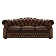 Lawrence 3 Sits Chesterfield Soffa Antique Autumn Tan