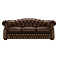 Lawrence 3 Sits Chesterfield Soffa Antique Autumn Tan