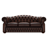 Lawrence 3 Sits Chesterfield Soffa Antique Brown