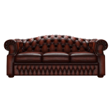 Lawrence 3 Sits Chesterfield Soffa Antique Chestnut
