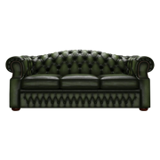 Lawrence 3 Sits Chesterfield Soffa Antique Green
