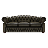 Lawrence 3 Sits Chesterfield Soffa Antique Olive