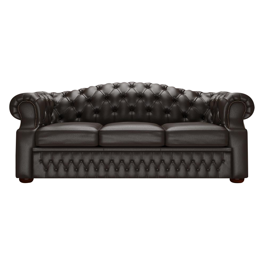 Lawrence 3 Sits Chesterfield Soffa Birch Brown
