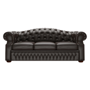 Lawrence 3 Sits Chesterfield Soffa Birch Brown