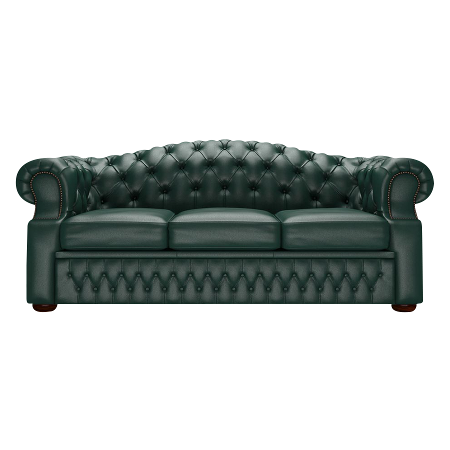 Lawrence 3 Sits Chesterfield Soffa Birch Forest Green
