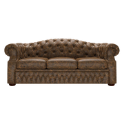 Lawrence 3 Sits Chesterfield Soffa Etna Brandy