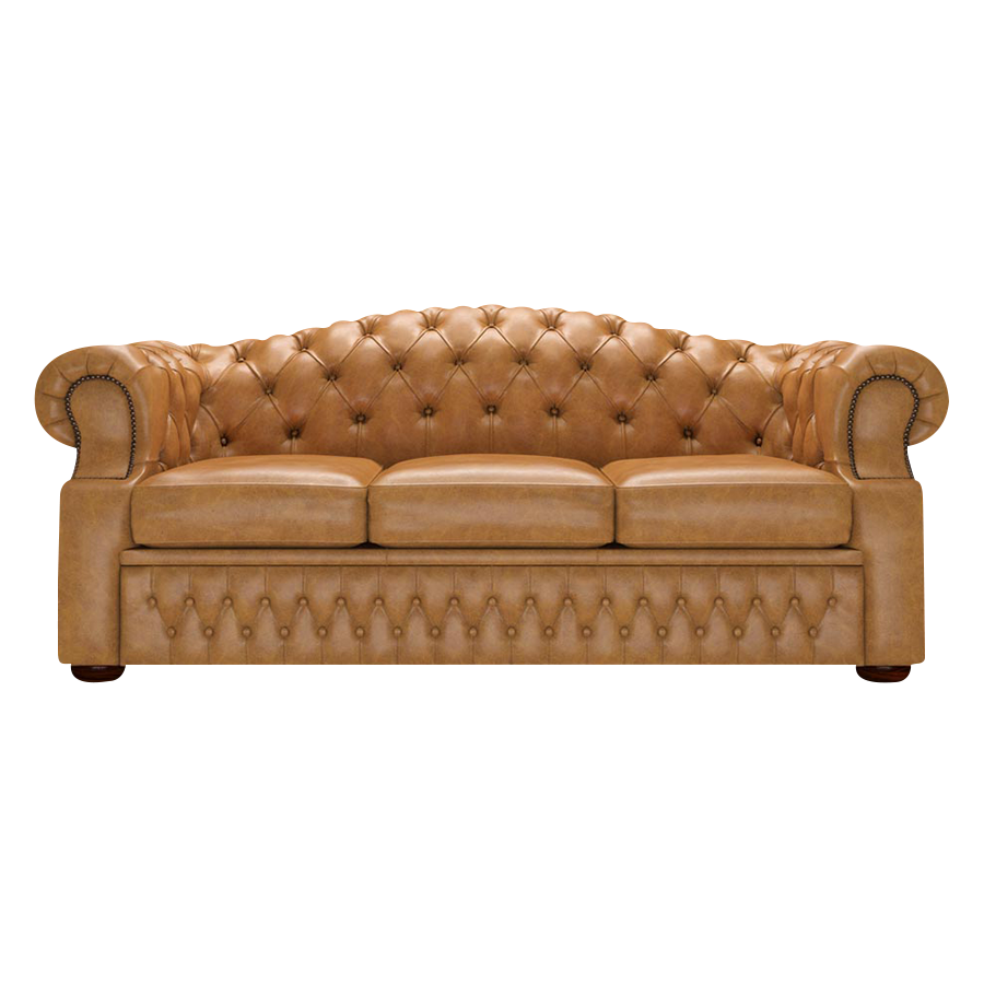 Lawrence 3 Sits Chesterfield Soffa Old English Buckskin