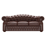 Lawrence 3 Sits Chesterfield Soffa Old English Dark Brown