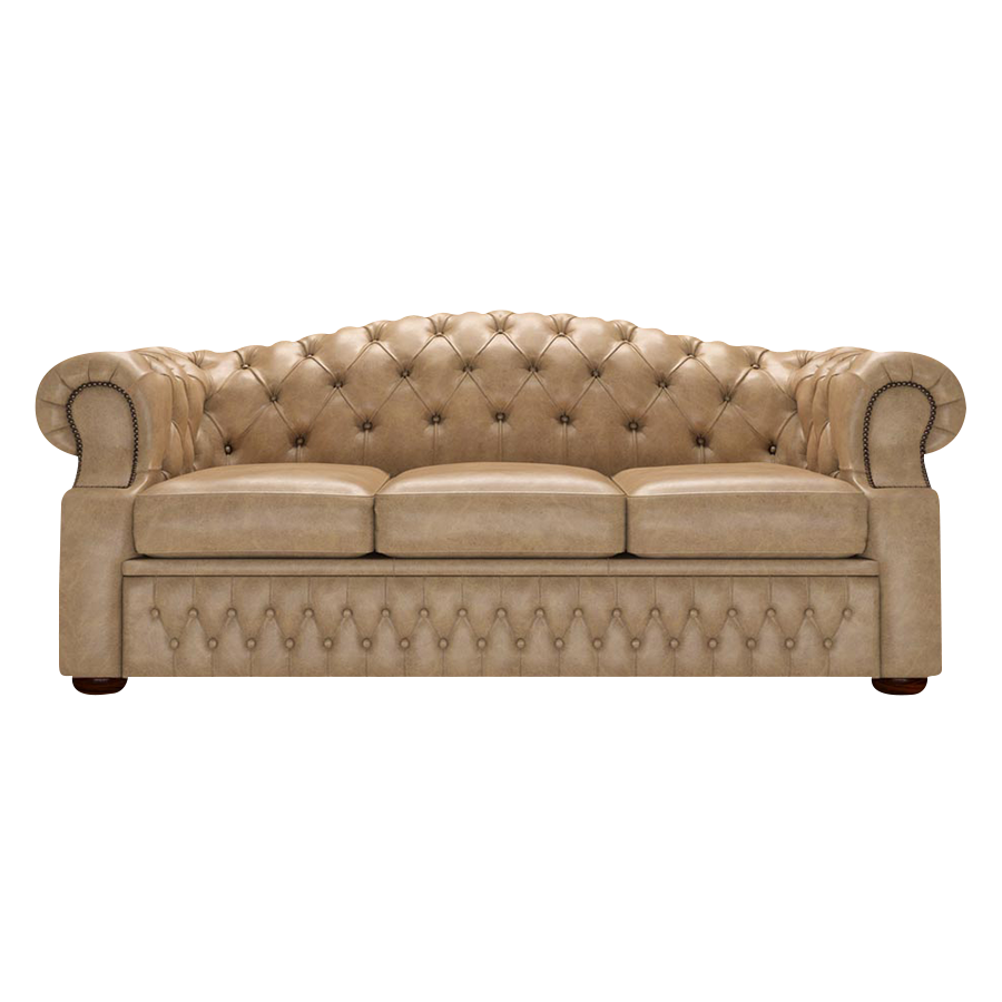 Lawrence 3 Sits Chesterfield Soffa Old English Parchment