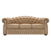 Lawrence 3 Sits Chesterfield Soffa Old English Parchment
