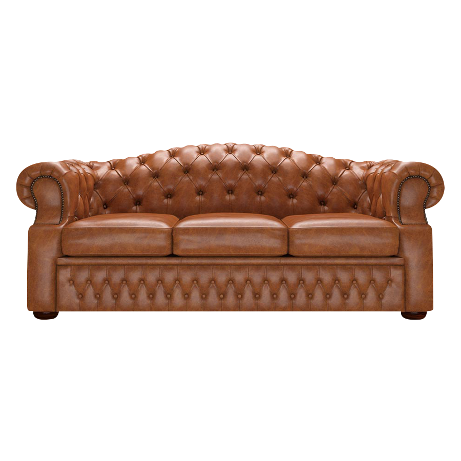 Lawrence 3 Sits Chesterfield Soffa Old English Saddle