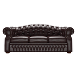 Lawrence 3 Sits Chesterfield Soffa Old English Smoke