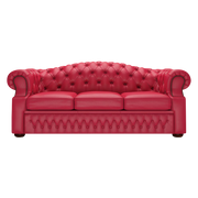 Lawrence 3 Sits Chesterfield Soffa Shelly Flame Red