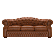 Lawrence 3 Sits Chesterfield Soffa Tudor Chestnut