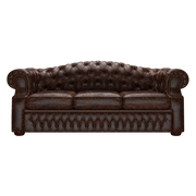 Lawrence 3 Sits Chesterfield Soffa Tudor Mahogany